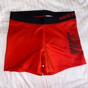 Red & Black Nike Pro Spandex